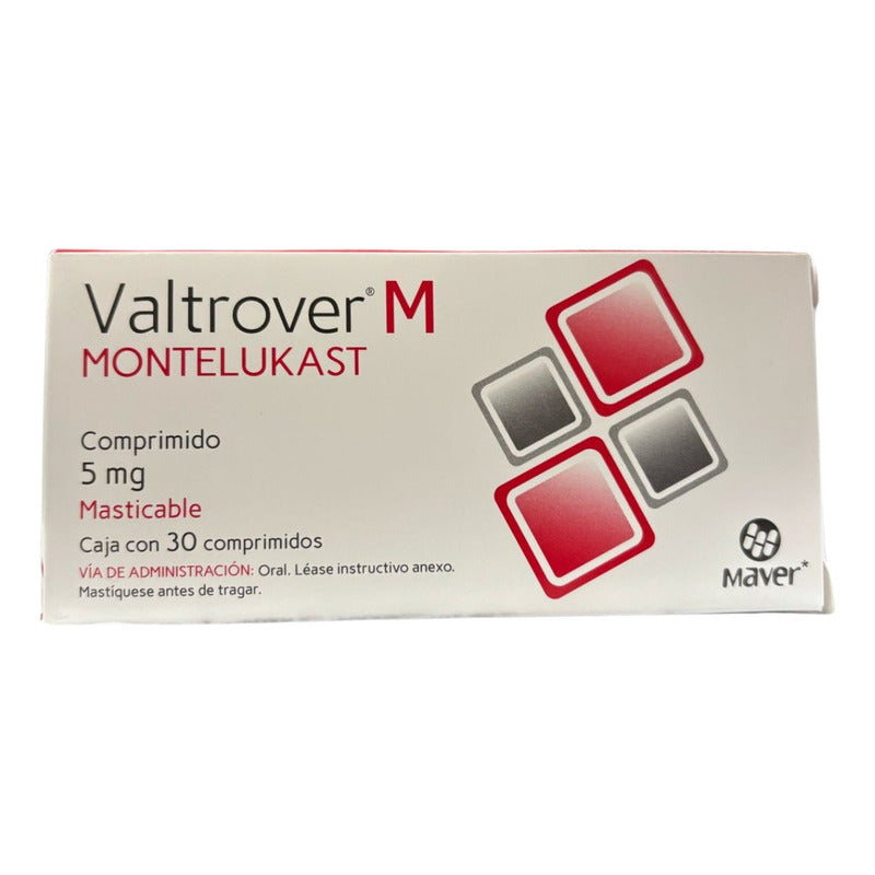 Valtrover M Montelukast Caja Con 30 Comprimidos Masticables