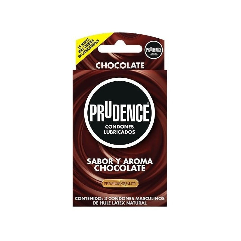 Prudence Sabor Y Aroma A Chocolate 3 Condones Premium