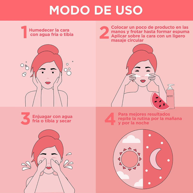 Pond´s Fruity Hydra Fresh Sandía Gel Limpiador Facial 200ml