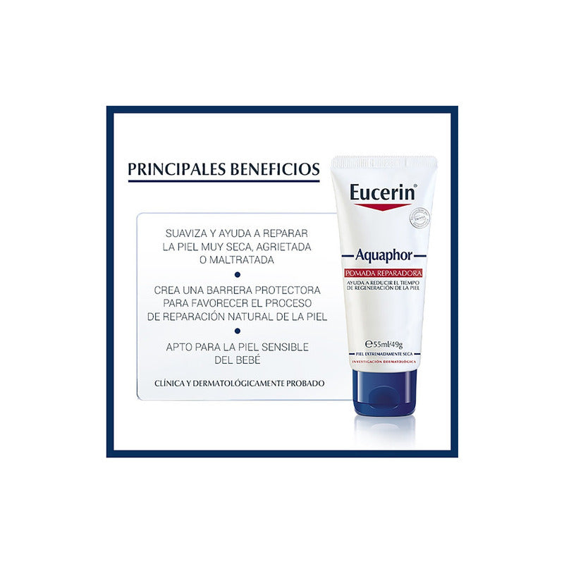 Eucerin Aquaphor Pomada Reparadora 55ml Tubo