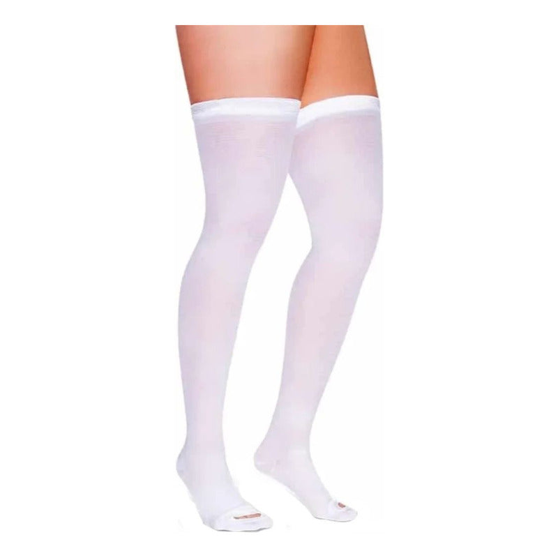 Medias Antiembolicas Leroy Hasta El Muslo Tipo Corto