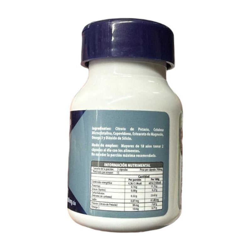 Naturagel Potasio Con Omega 3 700mg 30 Capsulas Sabor Sin Sabor