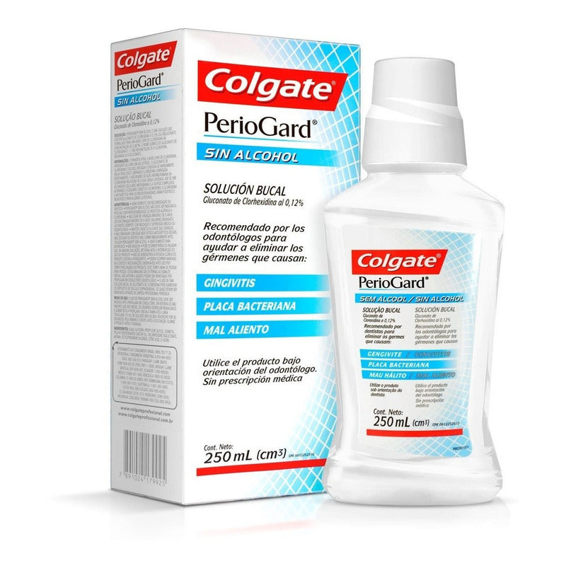 Enjuague Bucal Colgate Periogard Menta Original Sin Alcohol 250m