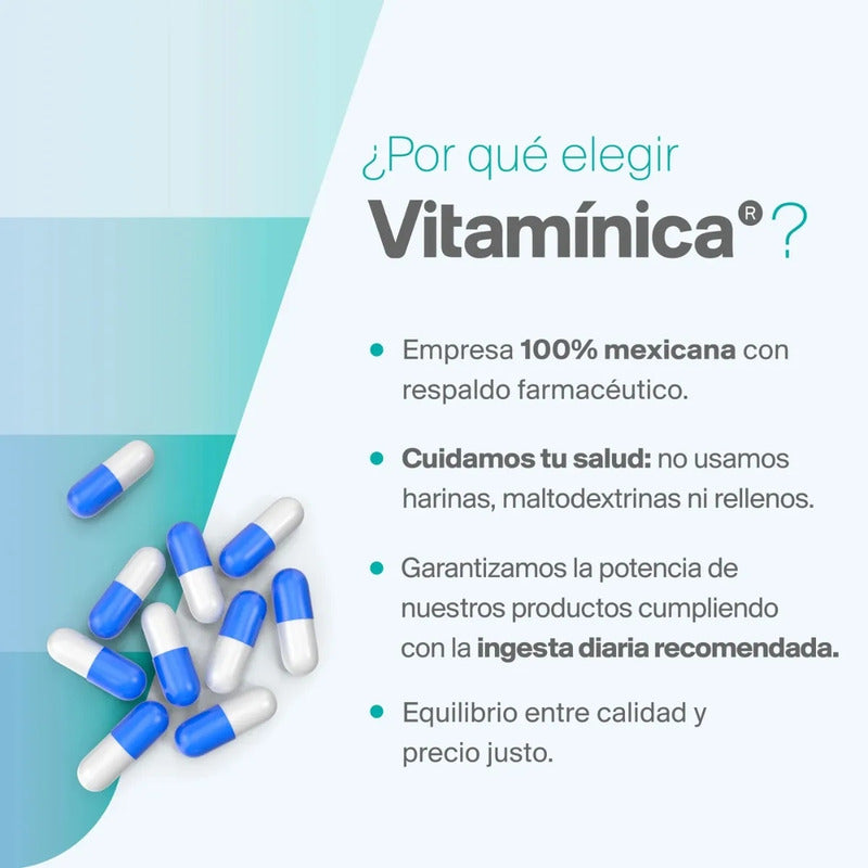 Vitamínica Suplemento Complejo B E Inulina De Agave 30 Caps Sin Sabor