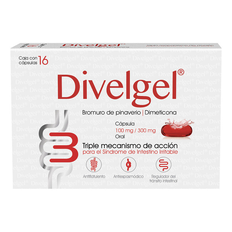 Divelgel Cápsula 100 Mg/300 Mg, 16 Cápsulas