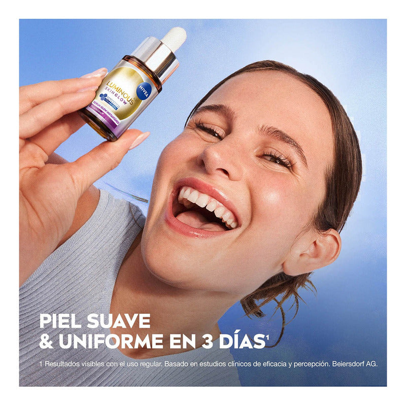 Nivea Serum Skinglow Luminous Instantáneo 15ml Día/noche Todo Tipo De Piel