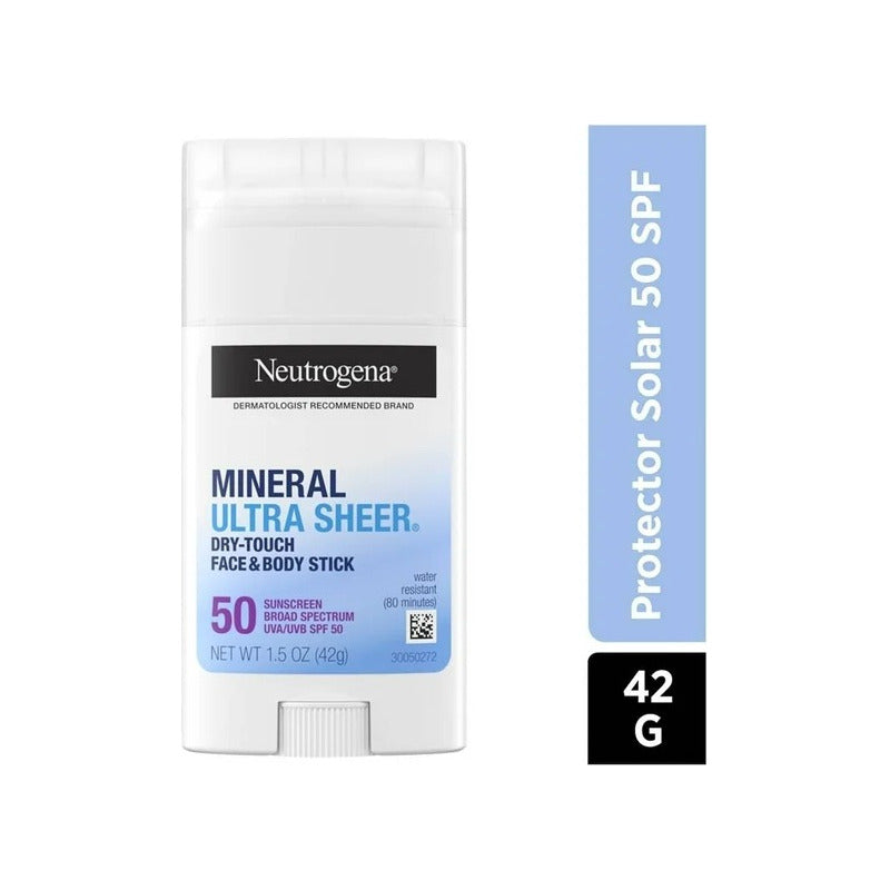 Neutrogena Mineral Ultra Sheer 50+ Barra Proteccion Solar