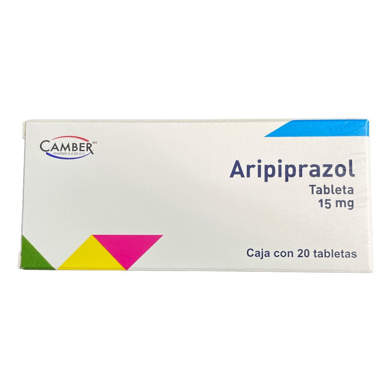 Aripiprazol Tableta 15 Mg Caja Con 20 Tabs