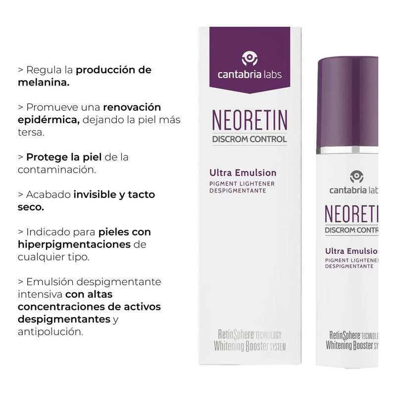 Neoretin Dc Ultra Emulsión Despigmentante, Atenúa Manchas, 30 Ml