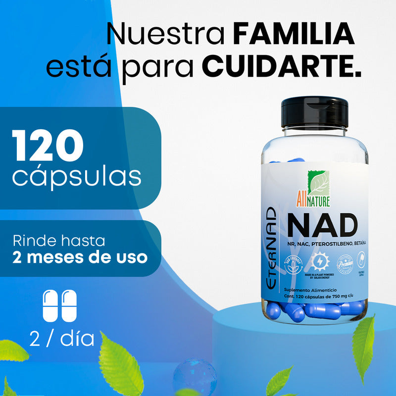Allnature Eternad Nad 120caps 750mg C/u Sabor Sin Sabor