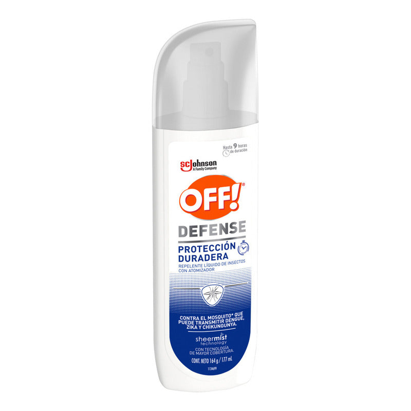 Repelente De Mosquitos En Spray Off! Defense, Protección Duradera, 117ml