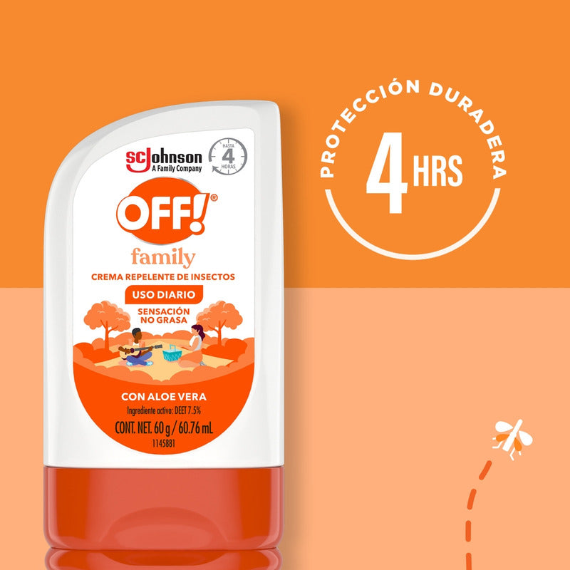 Repelente De Mosquitos En Crema Off Family 60g