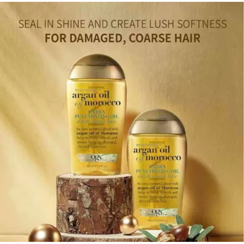 Duo Pack Ogx Aceite Argán Of Morocco Aceite Hidratante 100ml