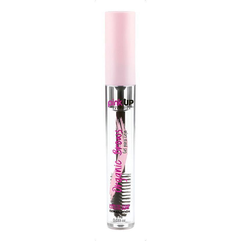 Pink Up Organic Brows Gel Para Cejas  Transparente