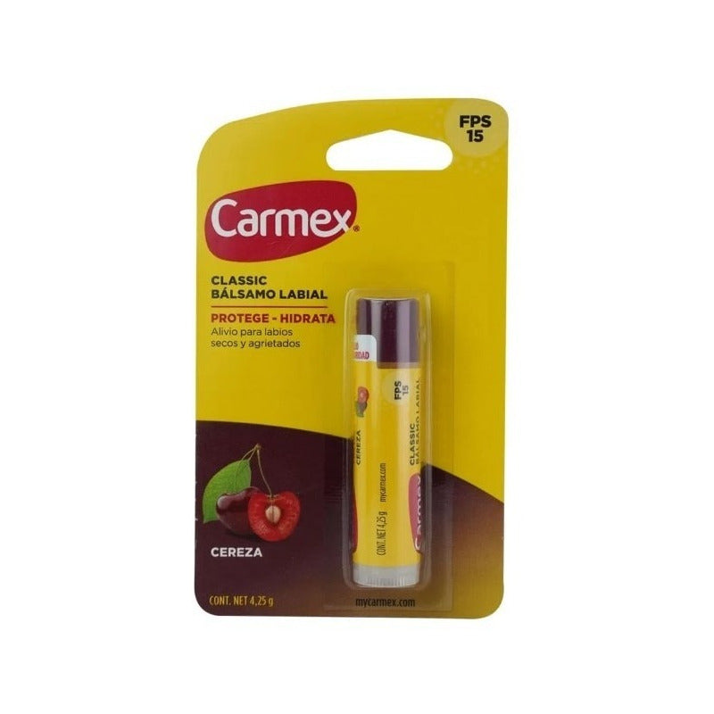 Balsamo Labial Carmex Classic Cereza Fps 15 4.25 G