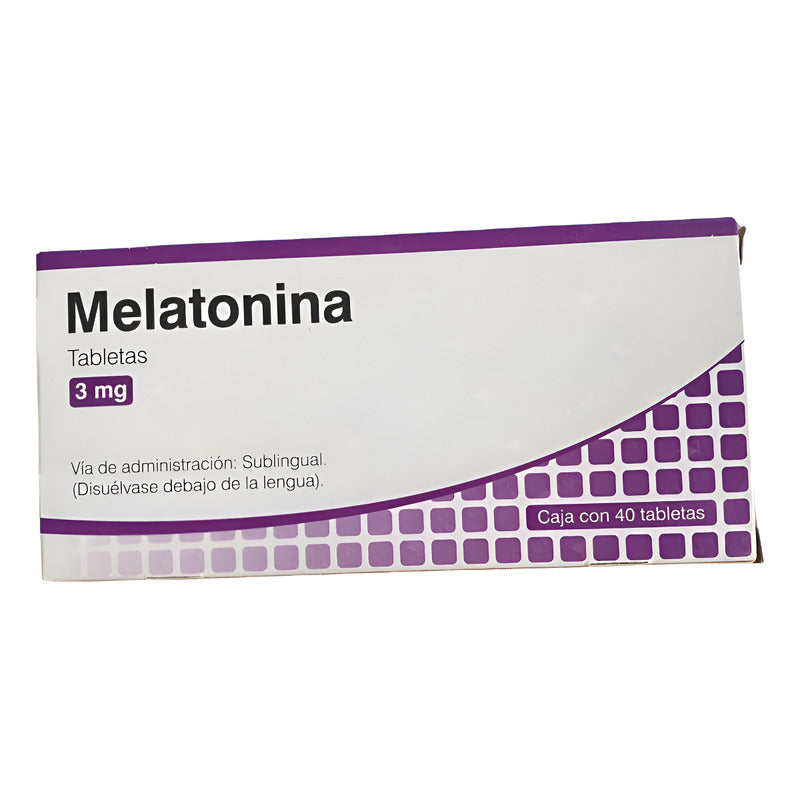 Melatonina Valeant 3 Mg 40 Tabs Sublingual Sin Sabor