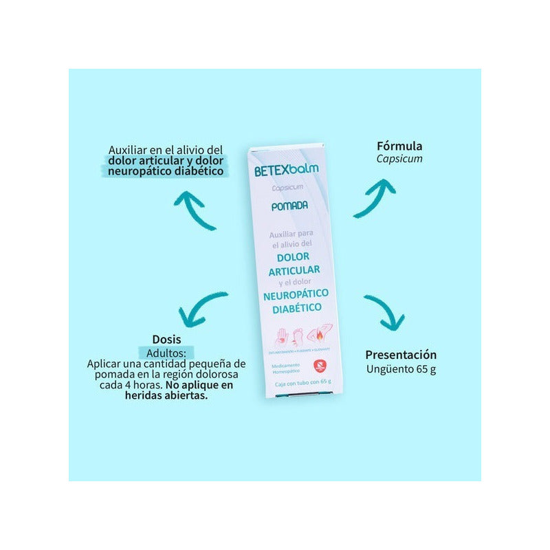 Betexbalm Aux. En Neuropatía Diabética De Nartex Homeopatía