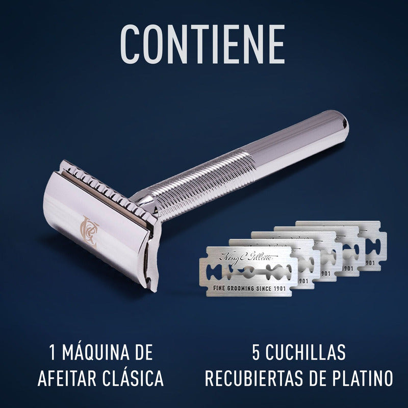 Rastrillo Clásico King C. Gillette + 5 Navajas