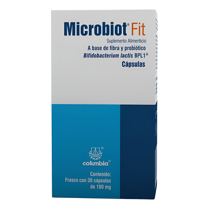 Microbiot Fit 30 Caps, Bifidobacterium Lactis Bpl-1 Sabor Sin Sabor