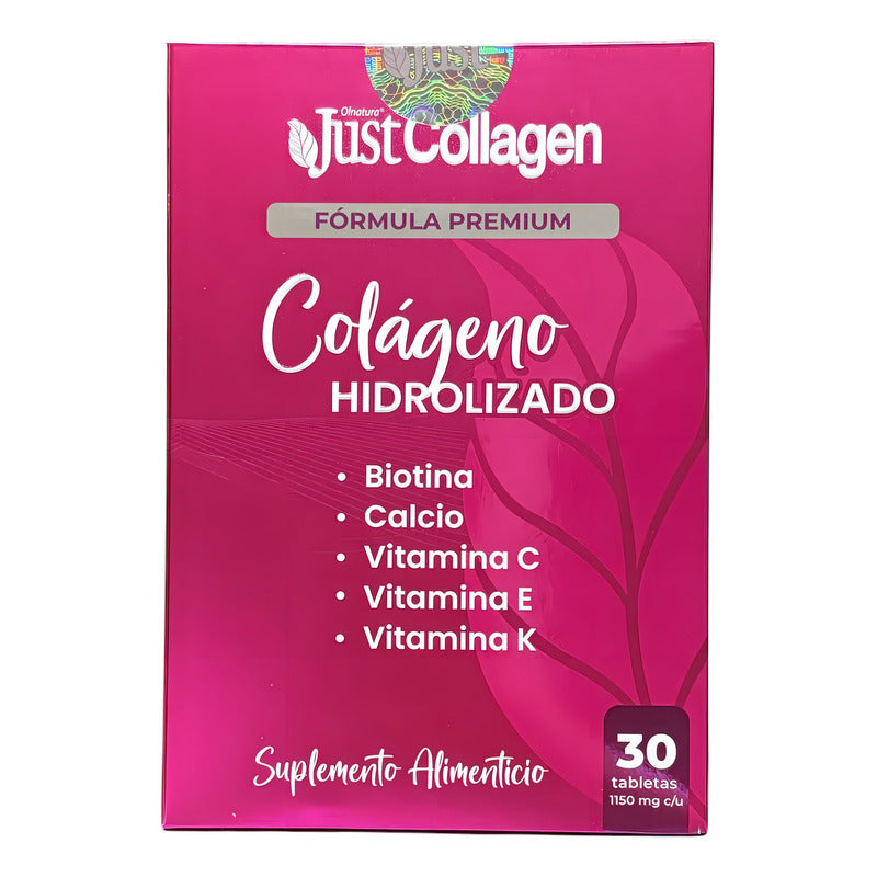Justcollagen Fórmula Premium Colágeno Hidrolizado 30caps Sabor Sin Sabor