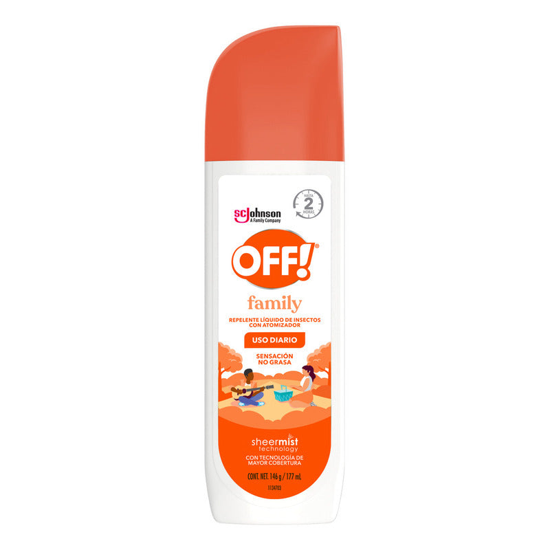 Repelente De Mosquitos En Spray Off Family 177ml