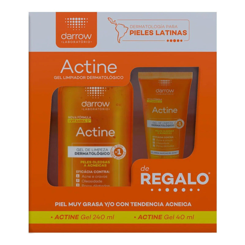 Kit 2 Darrow Gel Limpiador Actine240ml+gel Regalo 40ml