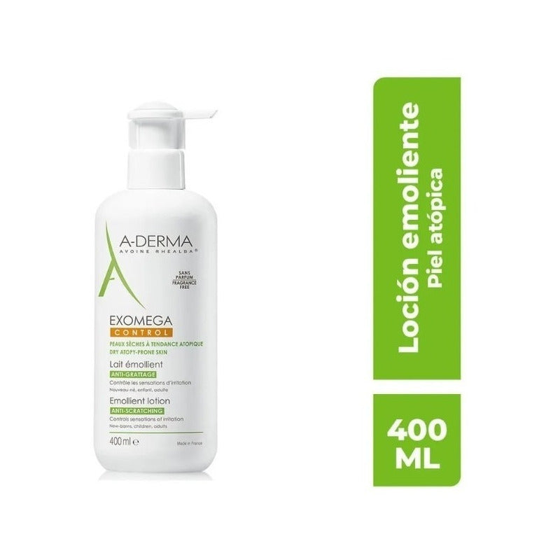 A-derma Exomega Control Loción Piel Tendencia Atópica 400ml