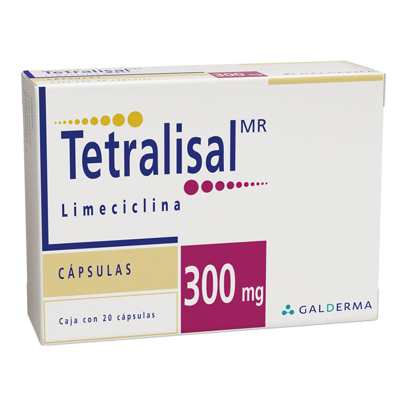 Tetralisal Cápsulas 300 Mg, 20 Cápsulas