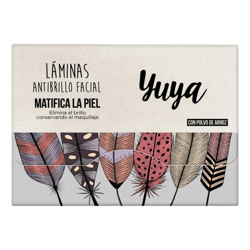 Yuya Láminas Antibrillo Con Polvo De Arroz, Efecto Matificante, Todo Tipo De Piel