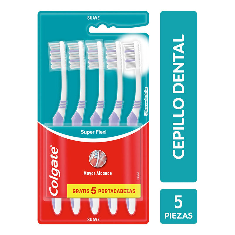 Cepillo Dental Colgate Super Flexi 5 Piezas