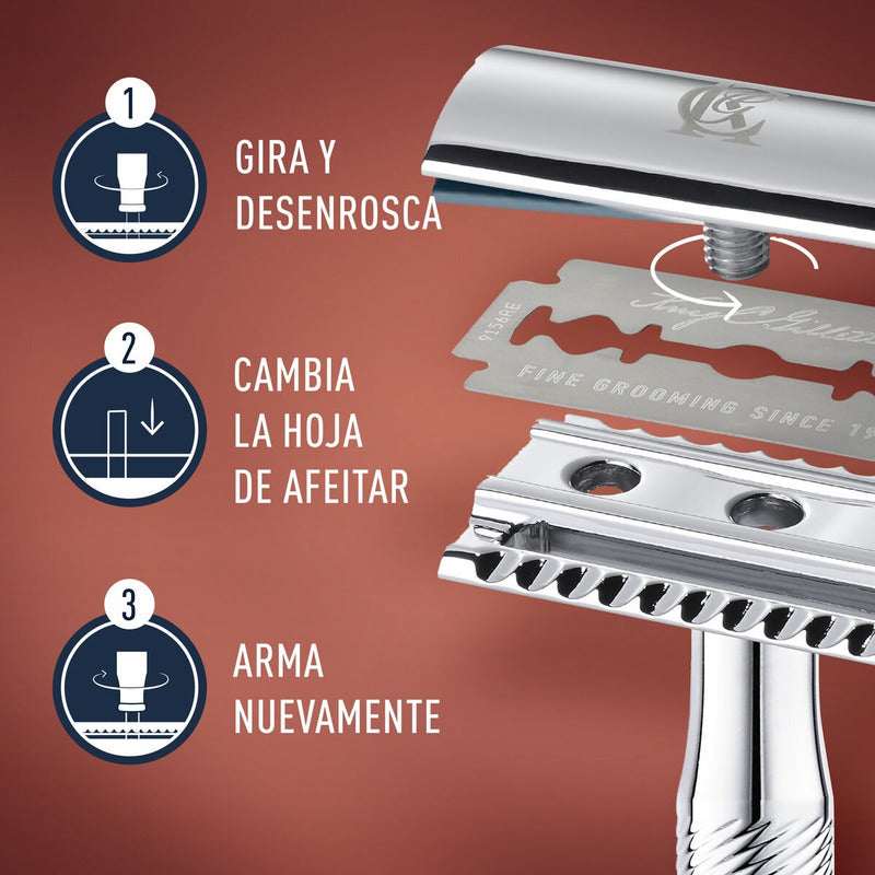 Rastrillo Clásico King C. Gillette + 5 Navajas