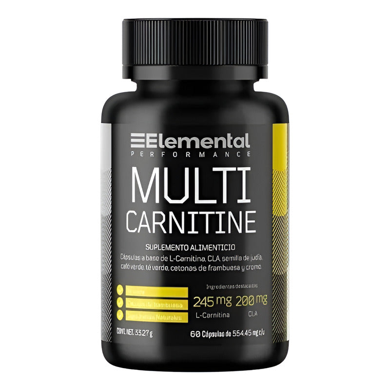 Elemental Performance Multi Carnitine Frasco De 60 Caps Sin Sabor