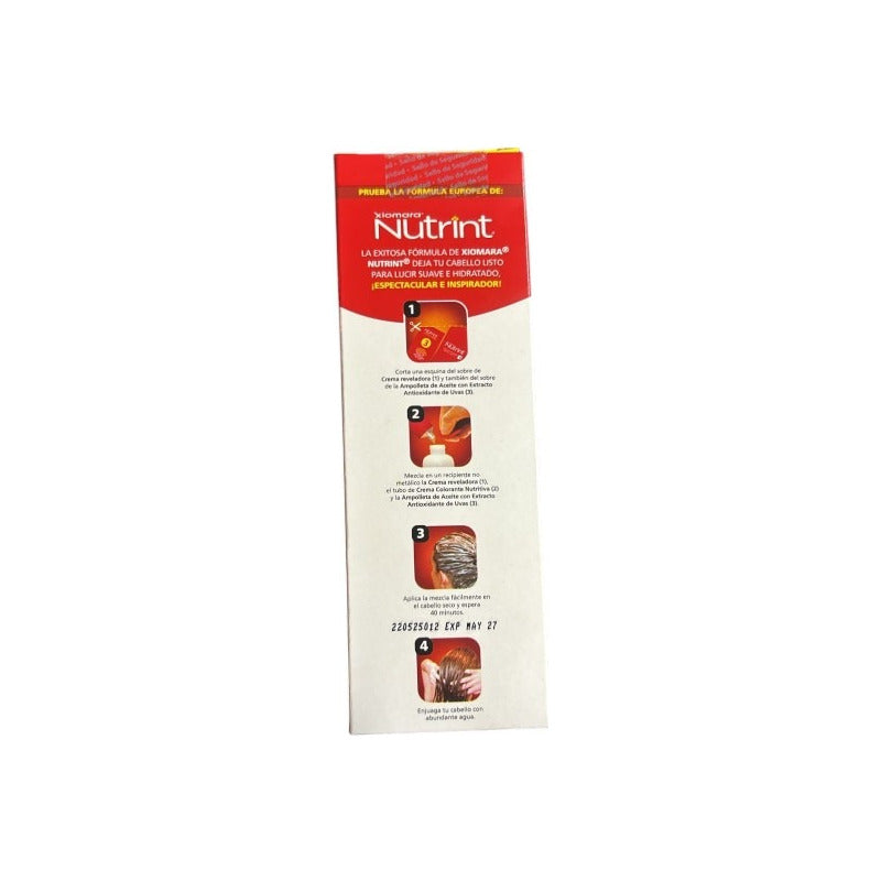 Xiomara Nutrint Tinte Permanente En Crema + Amapolleta