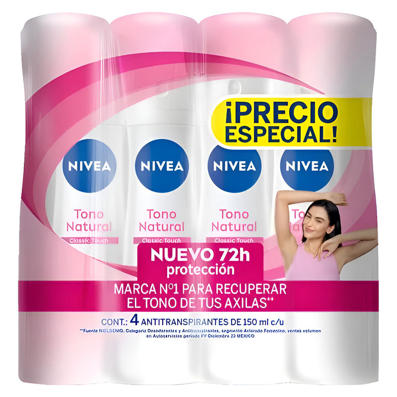 Antitranspirante Aerosol Nivea Spray Wild Rose 150ml Pack4u Wild Rose