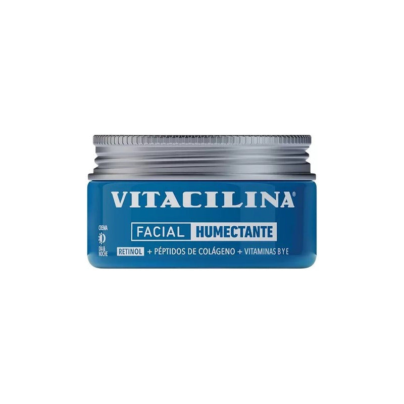 Vitacilina Crema Facial Humectante Con Retinol, Uso Día Y Noche, 100 G