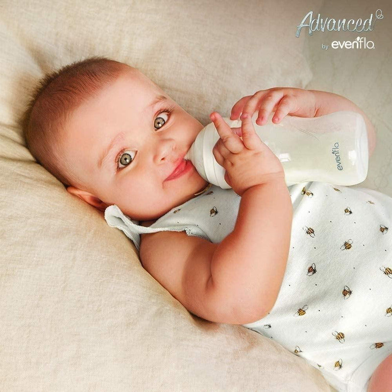Biberón Evenflo Advanced 270ml Blanco Anticólicos Blanco Advanced