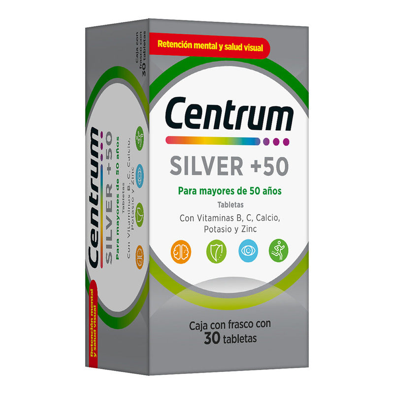 Centrum Silver +50 Tabletas, 30 Tabletas