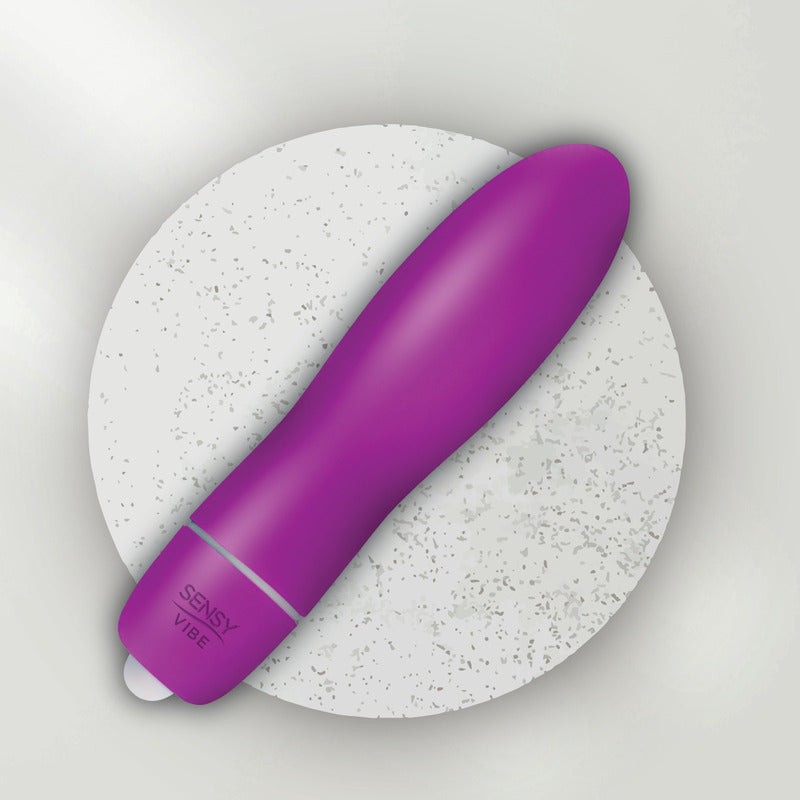 Sensy Vibe Vibrador Estimulante Intimo Discreto + Lubricante Color Morado