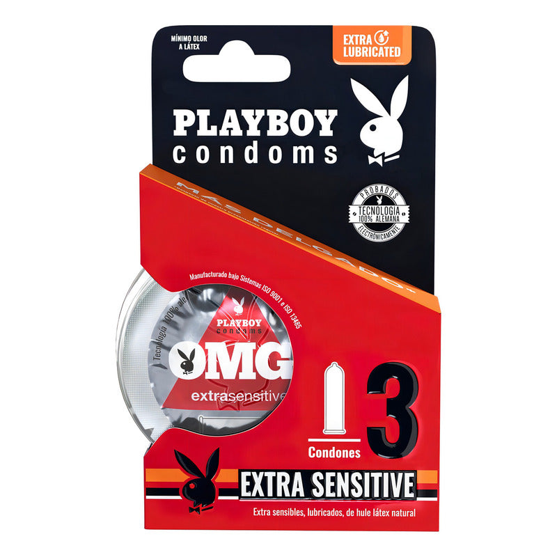 Playboy Condones De Látex Extra Sensitive