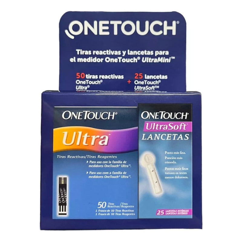 One Touch Ultra Pack 50 Tiras Y 25 Lancetas