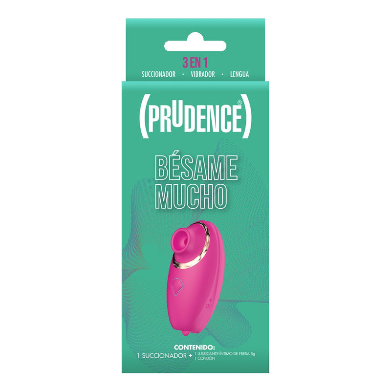 Dildo Succionador Recargable Usb Prudence Bésame Mucho Color Rosa