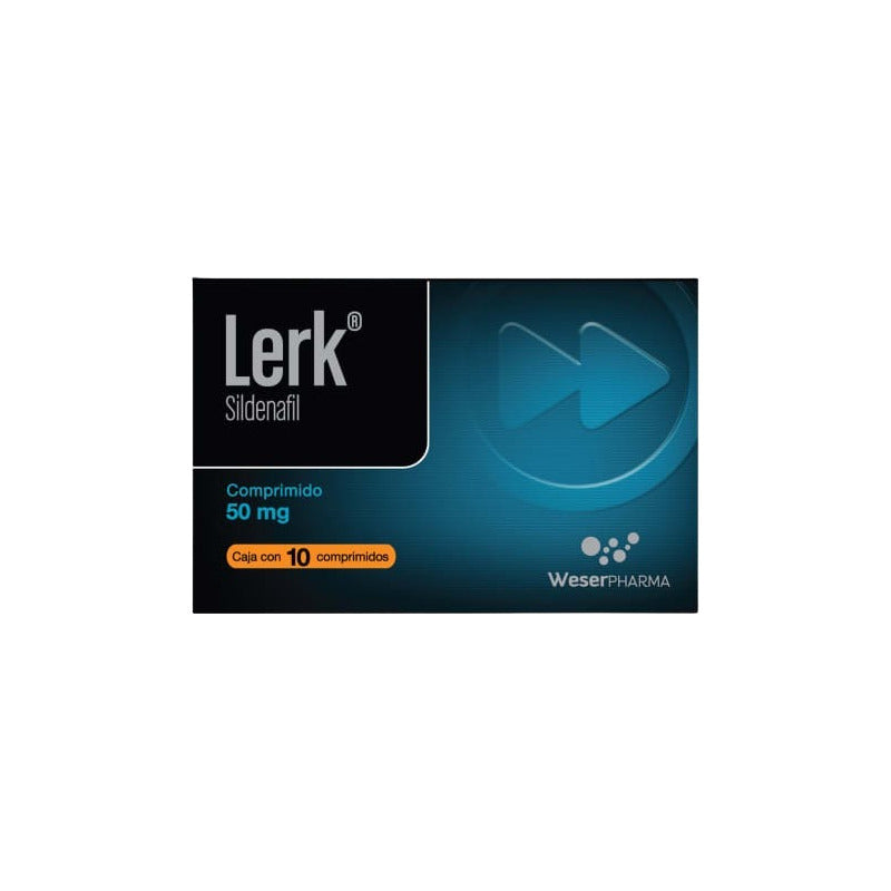 Lerk Sildenafilo 50mg Caja Con 10 Comprimidos