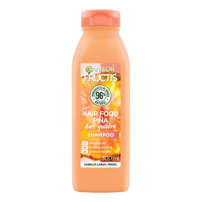 Shampoo Fructis Para Cabello Frágil Hair Food Piña Garnier