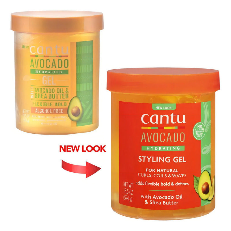 Gel Hidratante Para Rizos Cantu Avocado 524ml
