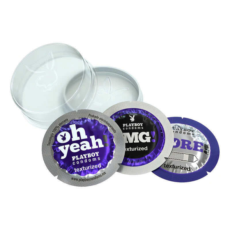 Condones De Látex Playboy Texturizados 3 Condones