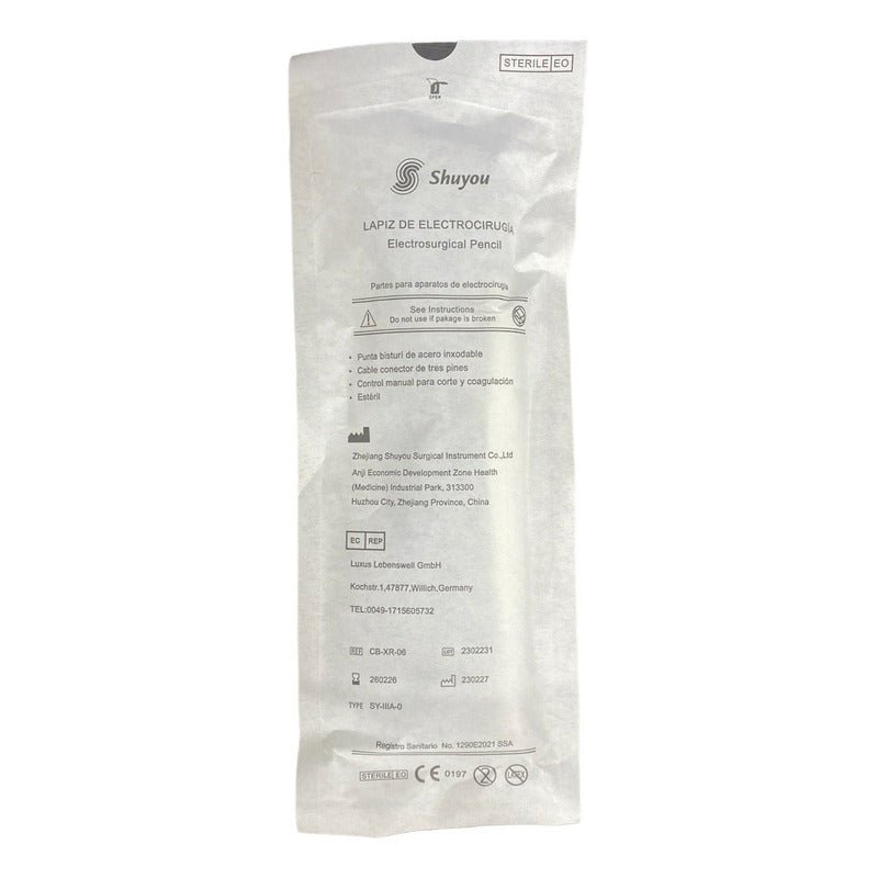 Lápiz De Electrocirugía Shuyou Estéril Universal