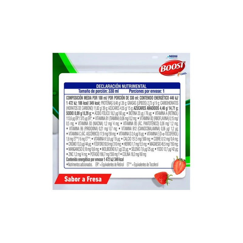 Nestle Health Science Bosst Suplemento Alto En Proteina330ml Fresa