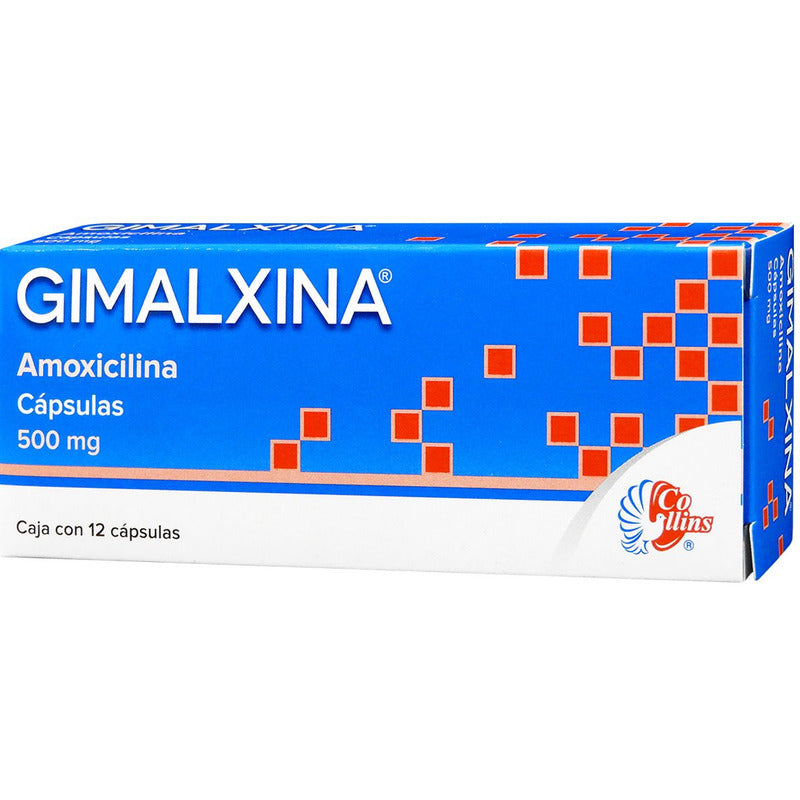 Gimalxina Cápsulas 500 Mg, 12 Cápsulas