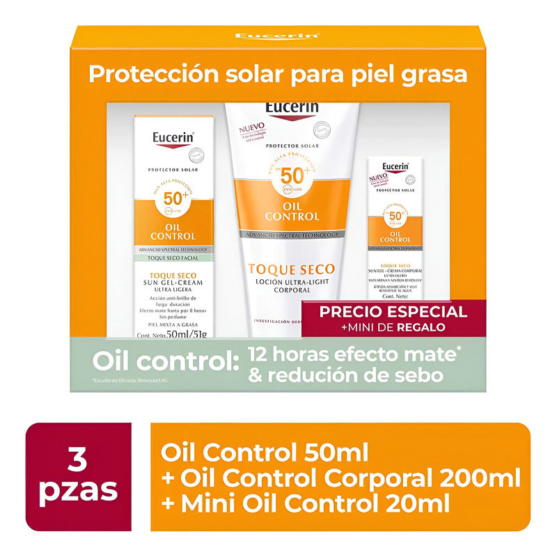 Pack Sun Oil Control Facial 50ml+oil Control Corporal 200ml