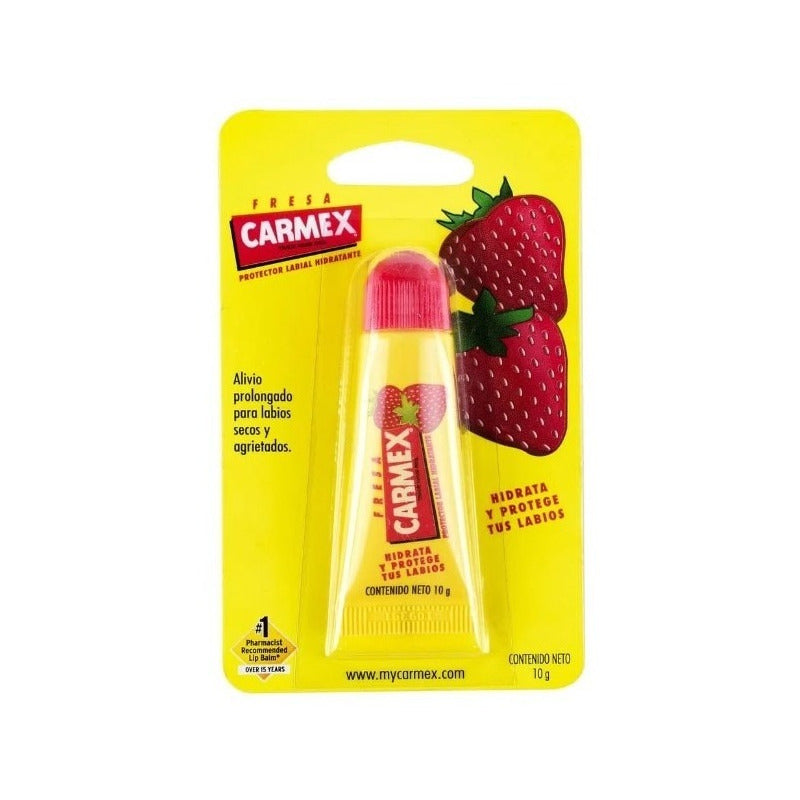 Carmex Bálsamo Labial Fresa Tubo 10g